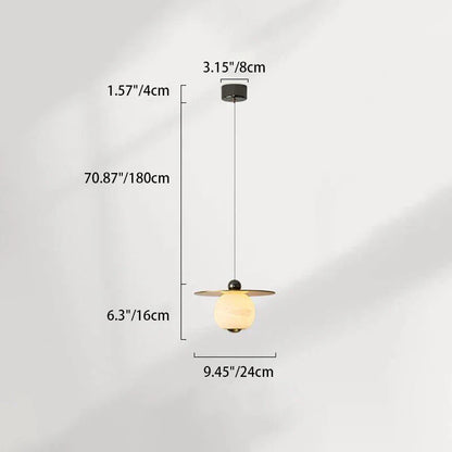 Alumiininen LED-riippuvalaisin marmorikuviolla