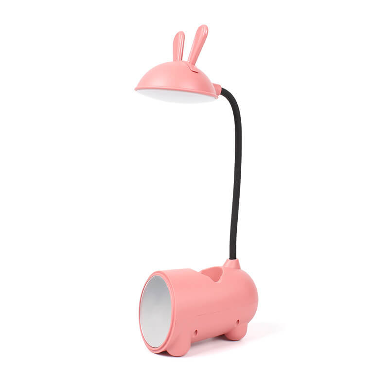 LED desk lamp with rabbit design and pen holder – Touch and dimmable