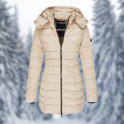 Waterproof Mid-Length Winter Coat for Women | Garin