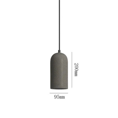 Minimalistické závesné LED svietidlo z cementu a mramoru
