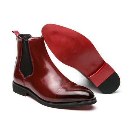 Sleek Single High Cap-Toe Chelsea Boots