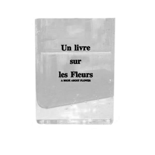 Transparent Acrylic Book Vase