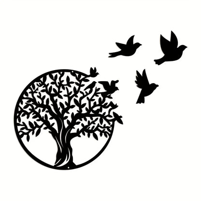 Nature's Harmony Wall Decoration – Tree and Birds