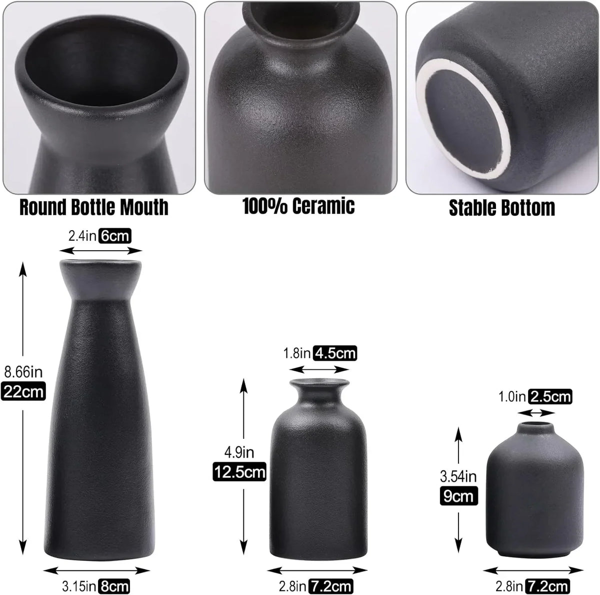 Set di vasi in ceramica minimalisti - Intramontabili ed eleganti