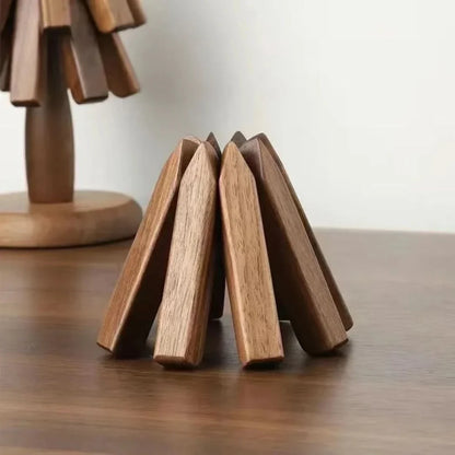 Walnut Wooden Placemat Set