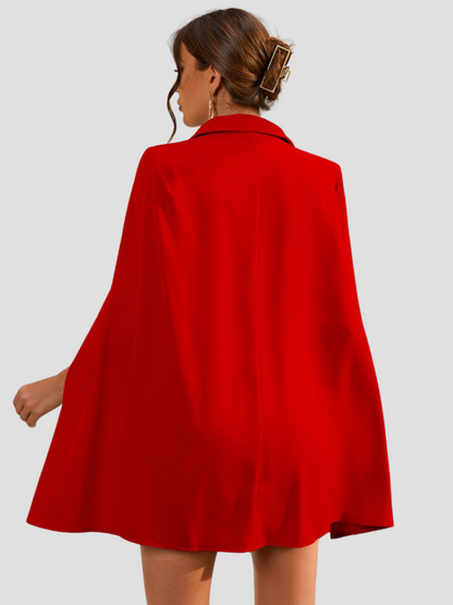 Aurora - Elegant cape blazer dress
