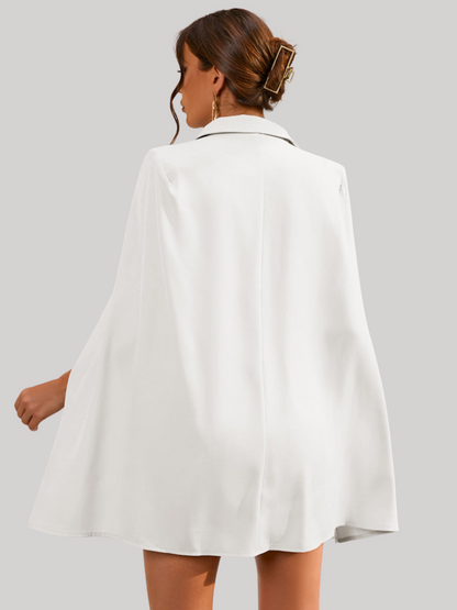 Aurora - Elegant cape blazer dress
