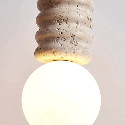 Elegantna LED visilica s modernom kamenom završnom obradom