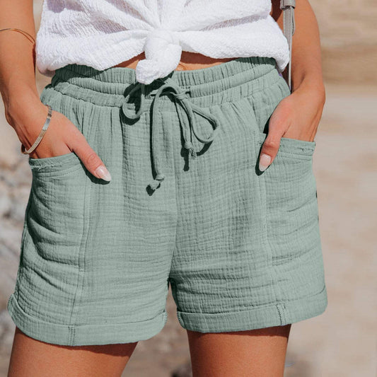 Pantalones cortos casuales y ligeros para mujer