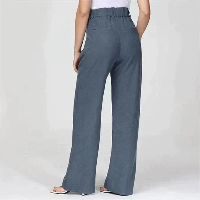 Saskia | High Waist Wide Leg Trousers
