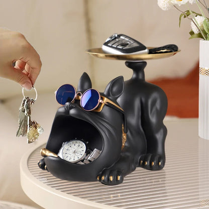 Statuetta chic a forma di cane - Decorazione giocosa ed elegante