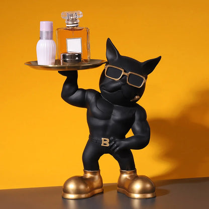 Statuetta chic a forma di cane - Decorazione giocosa ed elegante