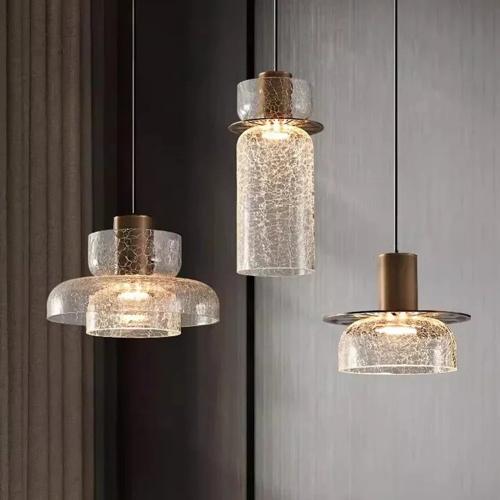 Retro LED Pendant Light Broken Glass - Luxurious & Stylish