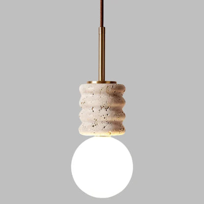 Elegantna LED visilica s modernom kamenom završnom obradom