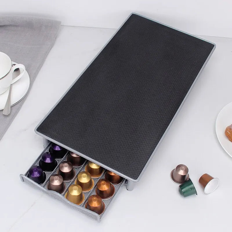 Soporte universal para cápsulas de café - Cajón deslizante - Diseño que ahorra espacio
