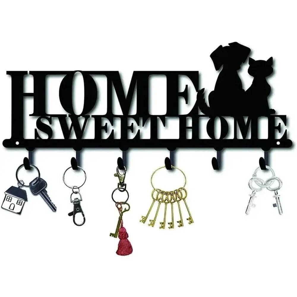 Elegant Wall-Mounted Key Holder - Stylish Solution for Keys and Accessories