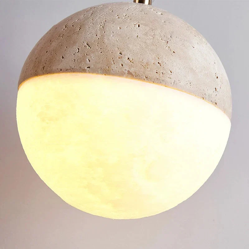 LED Pendant Lamp Made of Natural Stone – Modern Ambient Lighting