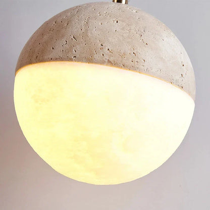 LED Pendant Lamp Made of Natural Stone – Modern Ambient Lighting