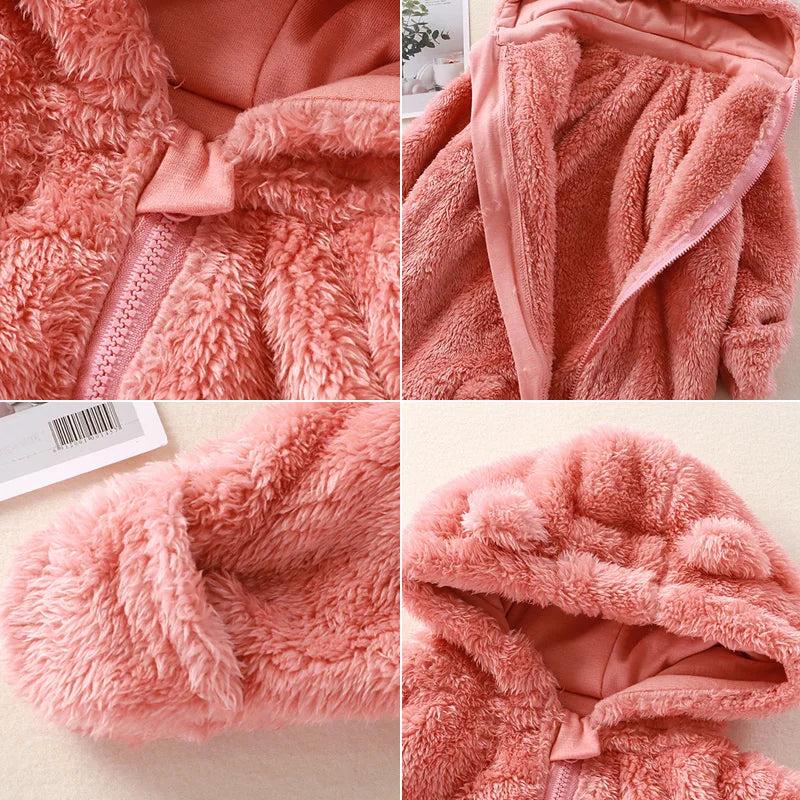 CozyCuddle - Mono suave para bebé - Con capucha - Cómodo y abrigado