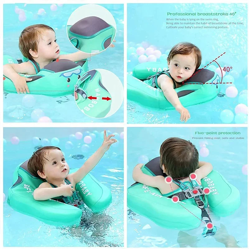 Splash – Flotador para bebés y niños pequeños con parasol