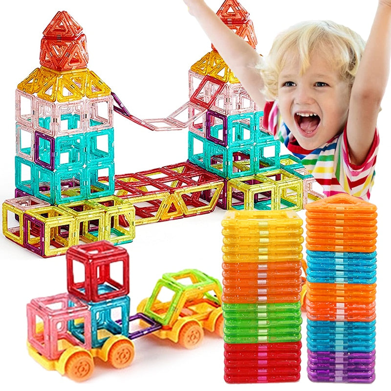 Set de construcción magnético de juguete - Desarrollo educativo - Juego creativo
