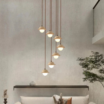 Travertine Pendant Lamp - Modern & Natural Design