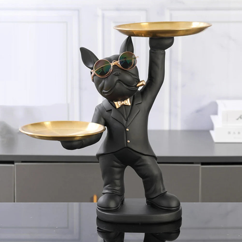 Statuetta chic a forma di cane - Decorazione giocosa ed elegante