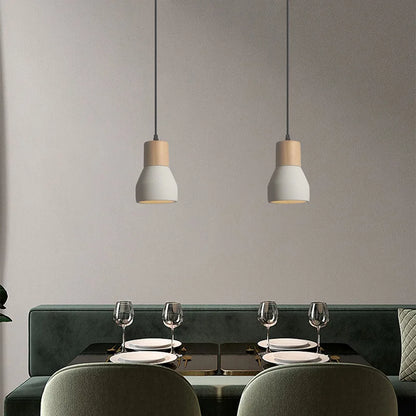 Minimalist Italian Pendant Light in Concrete