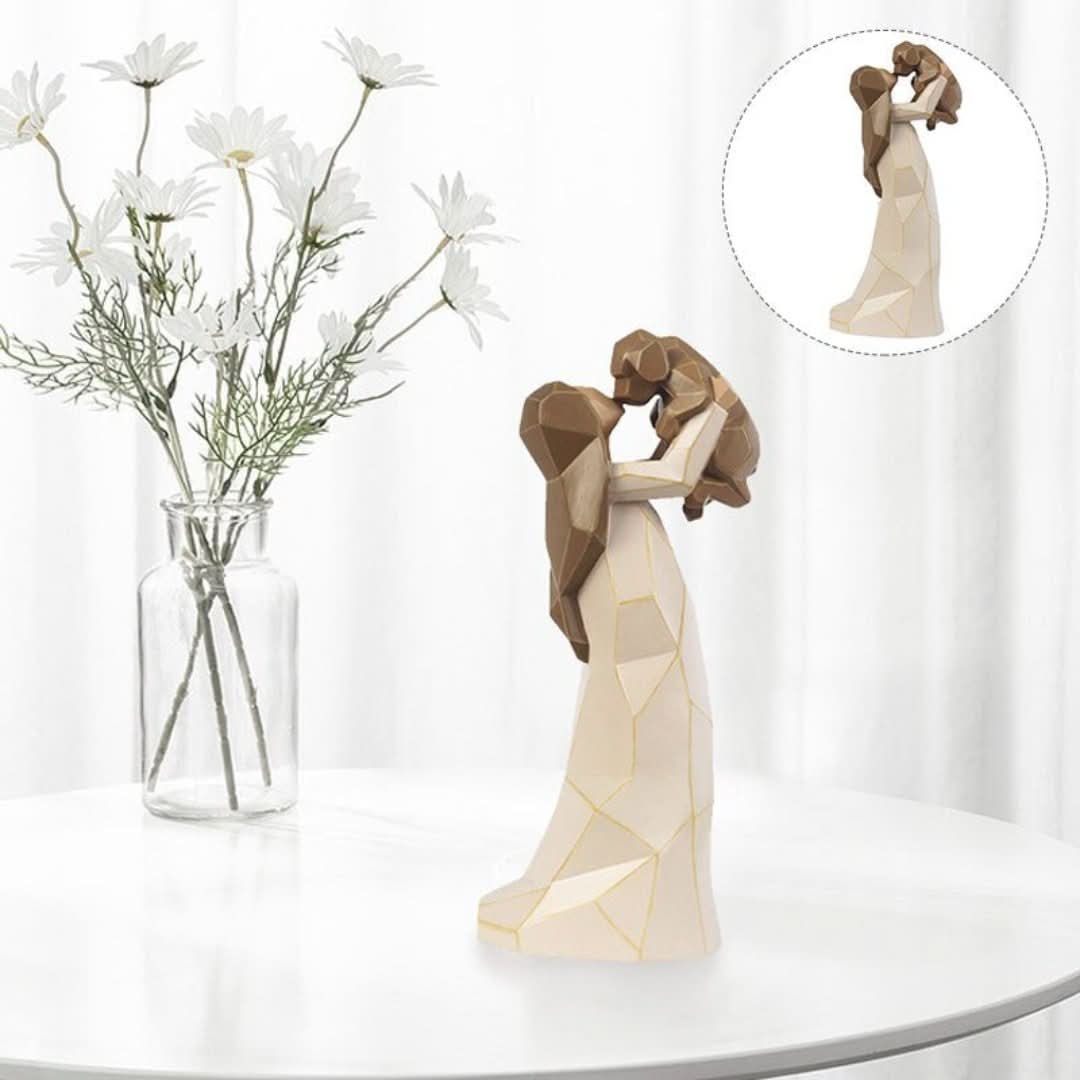 Figurine en résine de chien ange
