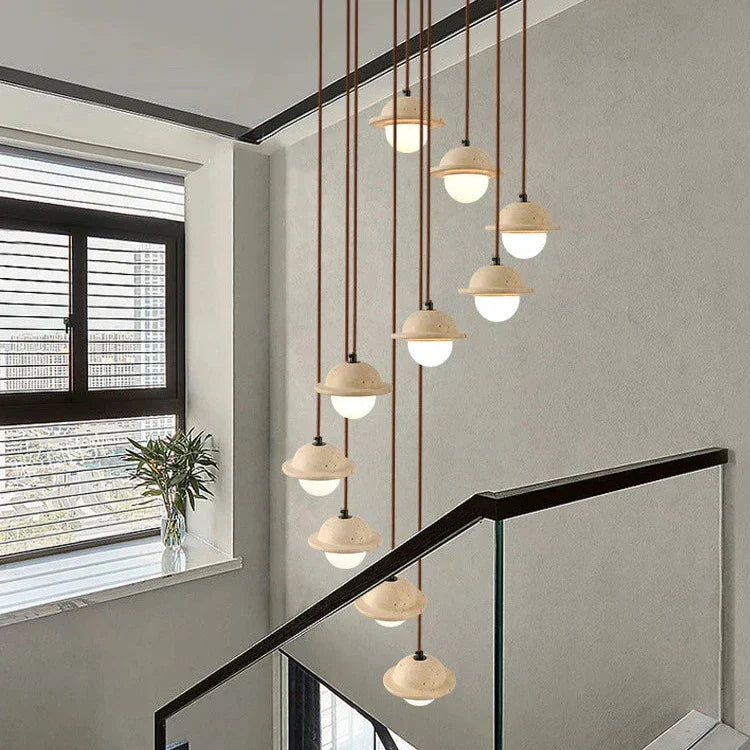 Travertine Pendant Lamp - Modern & Natural Design