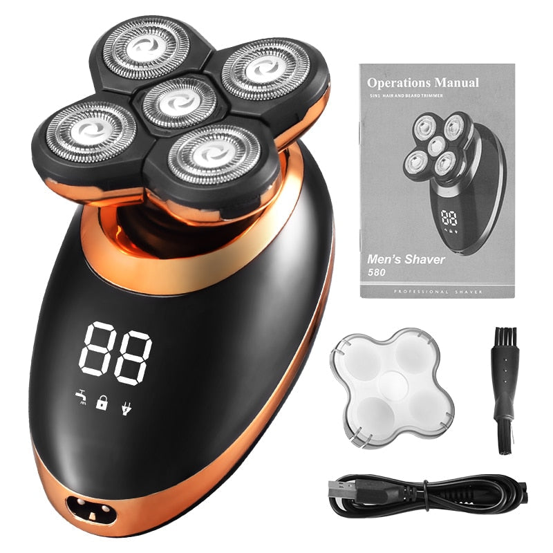 Waterproof Cordless Multi-Functional Trimmer Shaver for Men