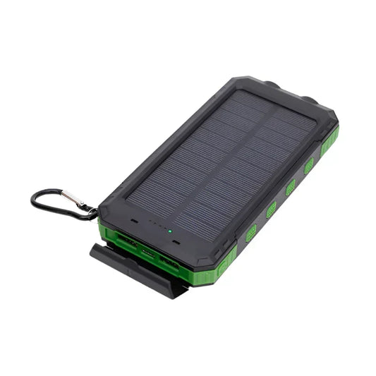 Banco de energía solar portátil con función de carga rápida