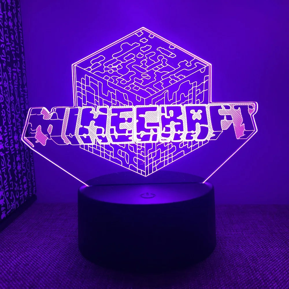 Lampada a LED con personaggi di gioco assortiti - Illuminazione giocosa per gamer