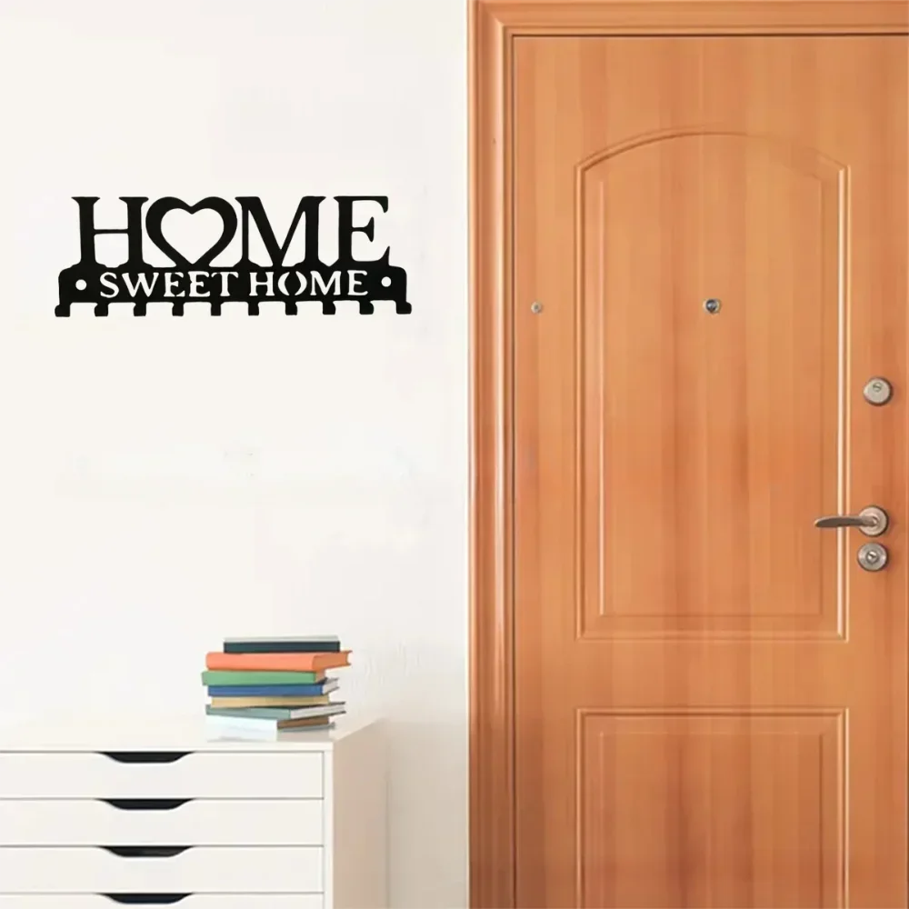 Elegant Wall-Mounted Key Holder - Stylish Solution for Keys and Accessories