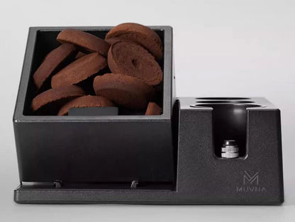 Multifunctional Coffee Tamper Station - Includes Knock Box - Perfect Espresso!