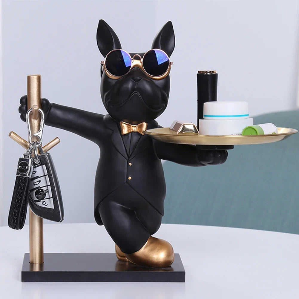 Statuetta chic a forma di cane - Decorazione giocosa ed elegante