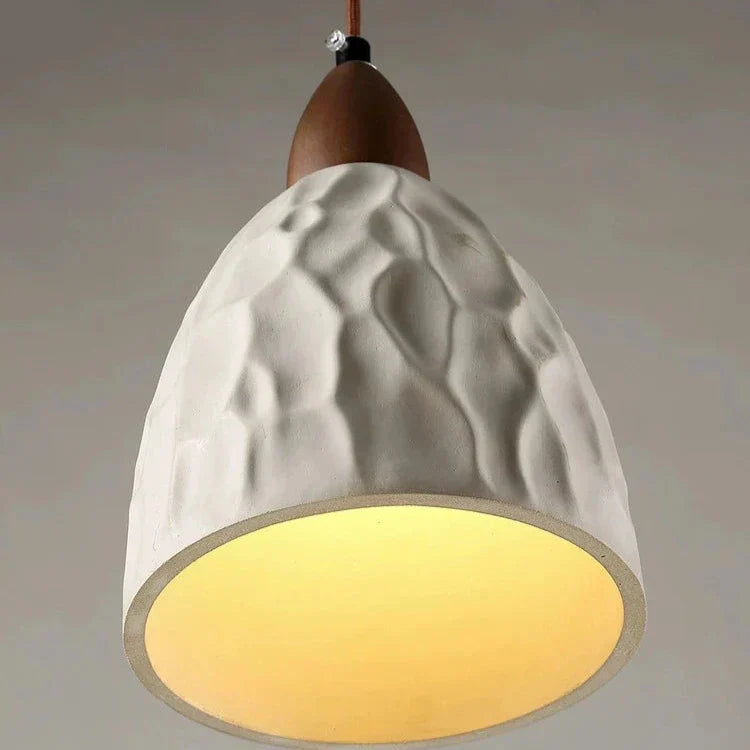 Retro LED Pendant Light in Concrete - Industrial Design