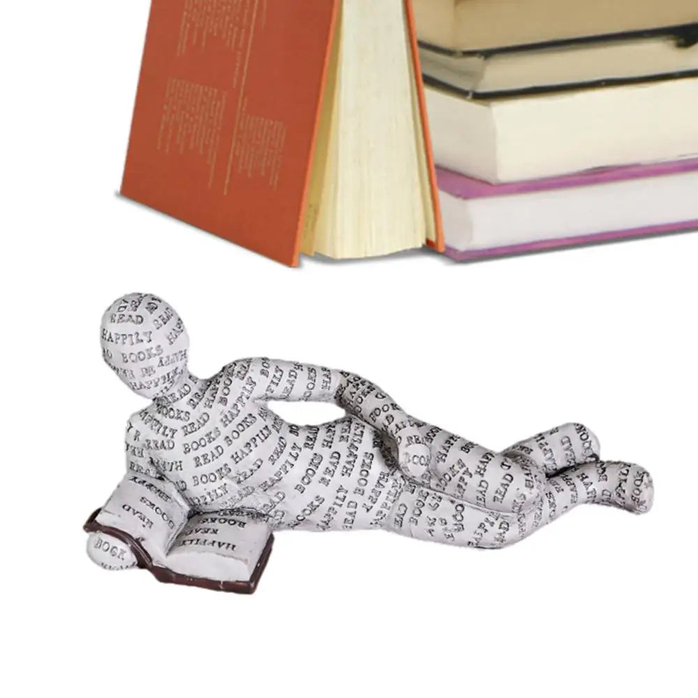 Dekorative Figur mit Lesemotiv als inspirierende und stilvolle Innendekoration