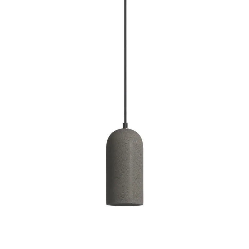 Minimalistické závesné LED svietidlo z cementu a mramoru