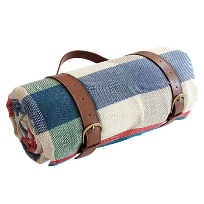 Coperta da picnic impermeabile con motivo a quadri e comoda imbottitura in schiuma