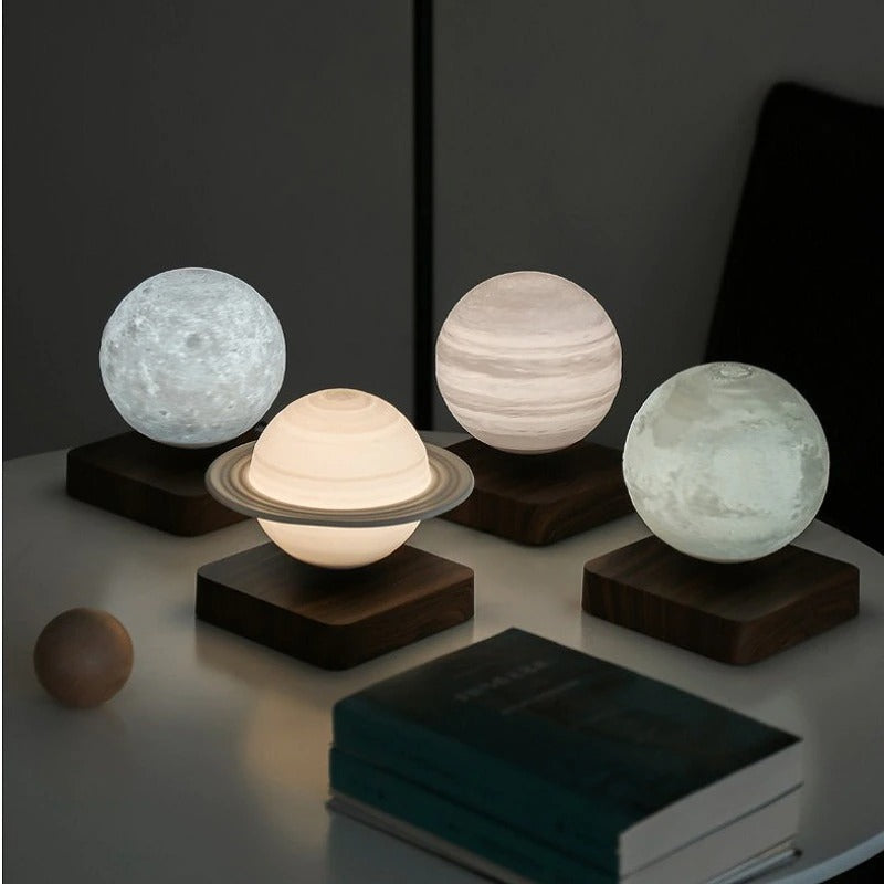 Floating Moon Lamp with Magnetic Levitation