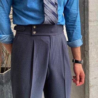 Verstellbare britische Hose für Herren – Adam – Stilvoll und bequem