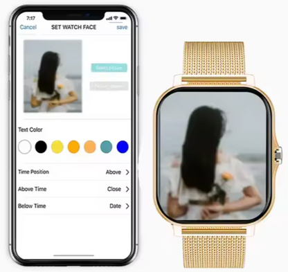 Elegante Smartwatch mit Gesundheits- und Aktivitätsüberwachung für Frauen – Aivee