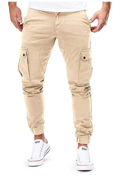 Men's Cargo Trousers with Elastic Waist - Hayes