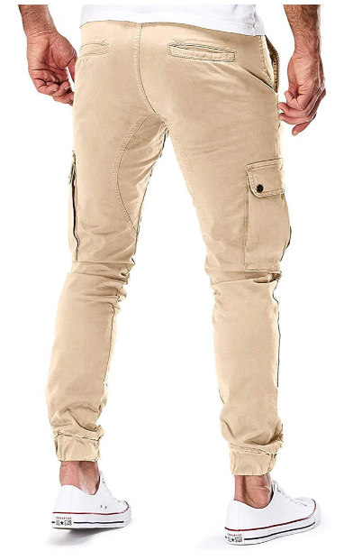 Men's Cargo Trousers with Elastic Waist - Hayes