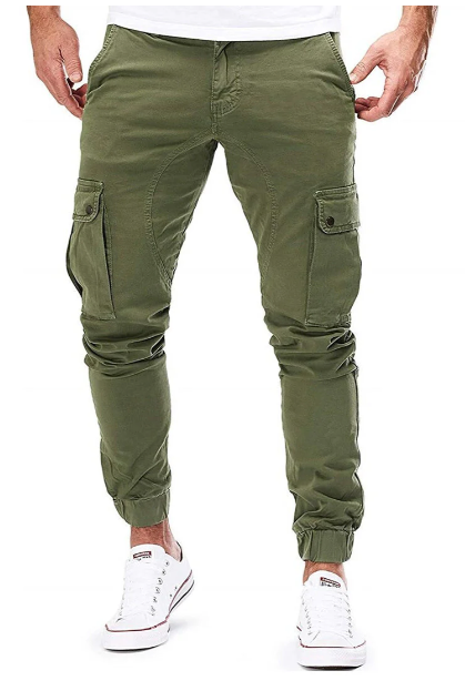 Men's Cargo Trousers with Elastic Waist - Hayes