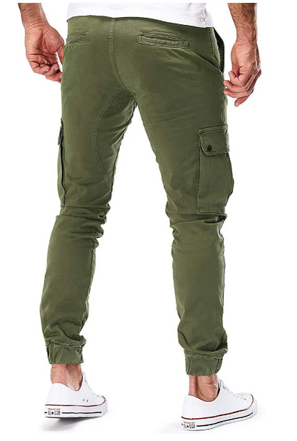 Men's Cargo Trousers with Elastic Waist - Hayes