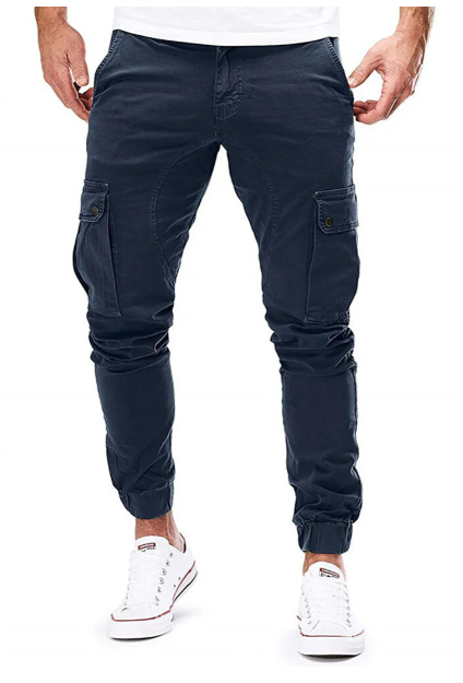 Men's Cargo Trousers with Elastic Waist - Hayes