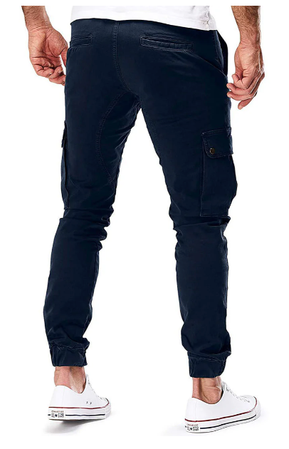 Men's Cargo Trousers with Elastic Waist - Hayes