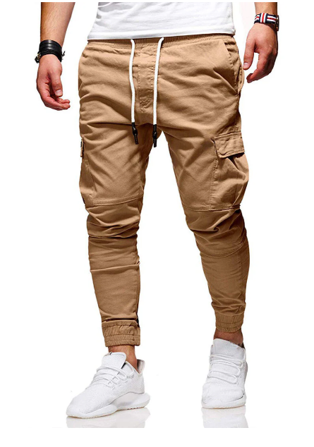 Men's Cargo Trousers with Elastic Waist - Hayes